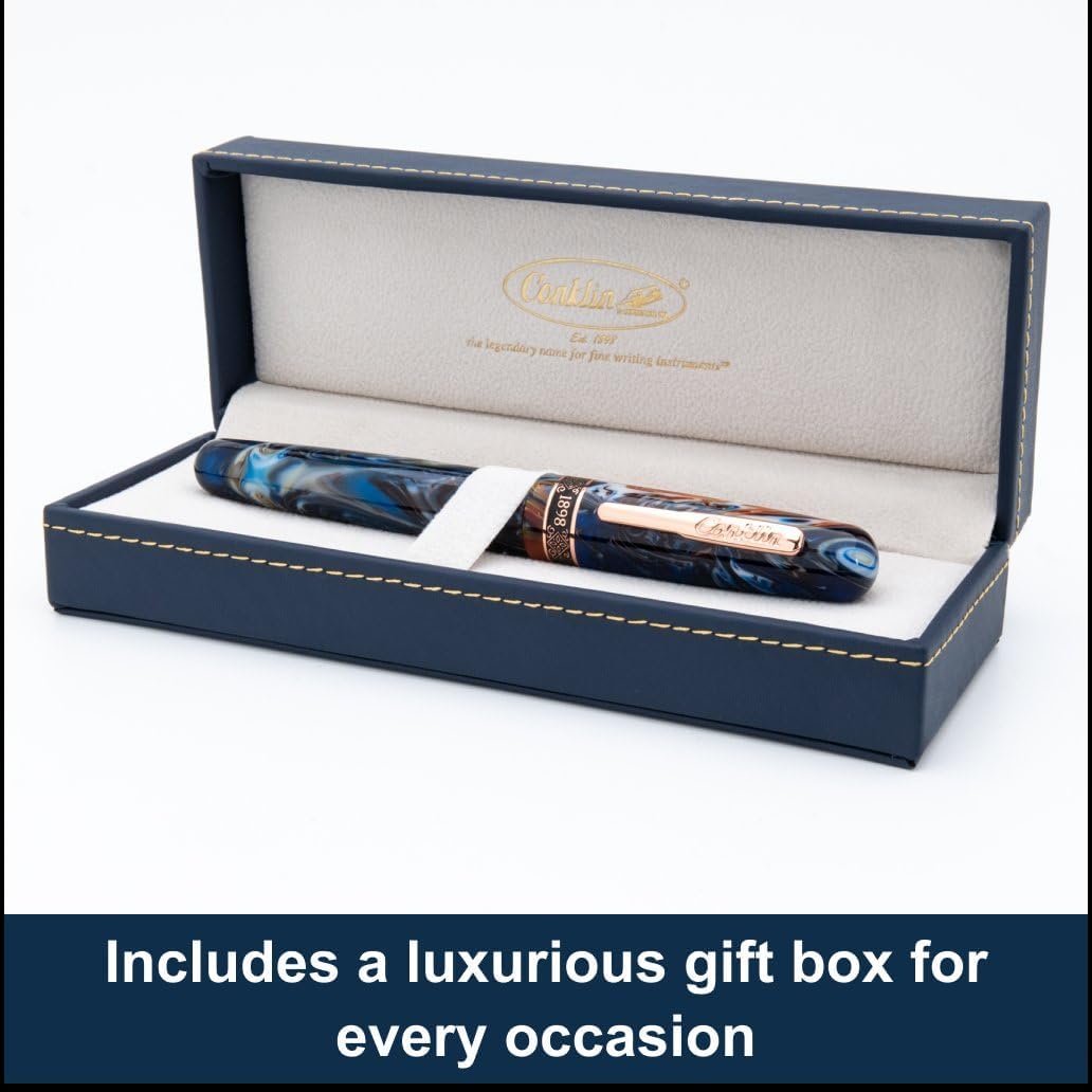Conklin 1898 Rollerball Pen, Misto Orange | Luxury Resin Pen with Smooth Writing | Great Gift for Professionals and Pen Collectors