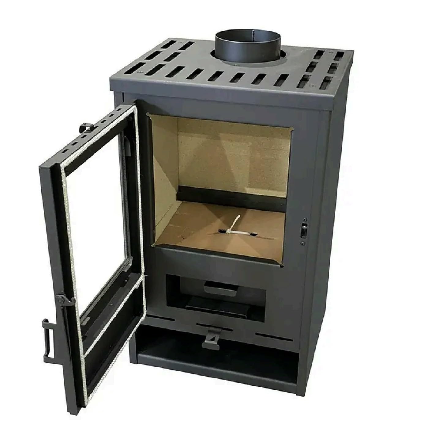 Kaminofen Modell K1 D 9,3 kW – Holzofen freistehend mit Sichtfenster, EEK A+, BImSchV Stufe 2, EcoDesign 2022, Holzheizung für Wohnraum Haus Ferienhaus