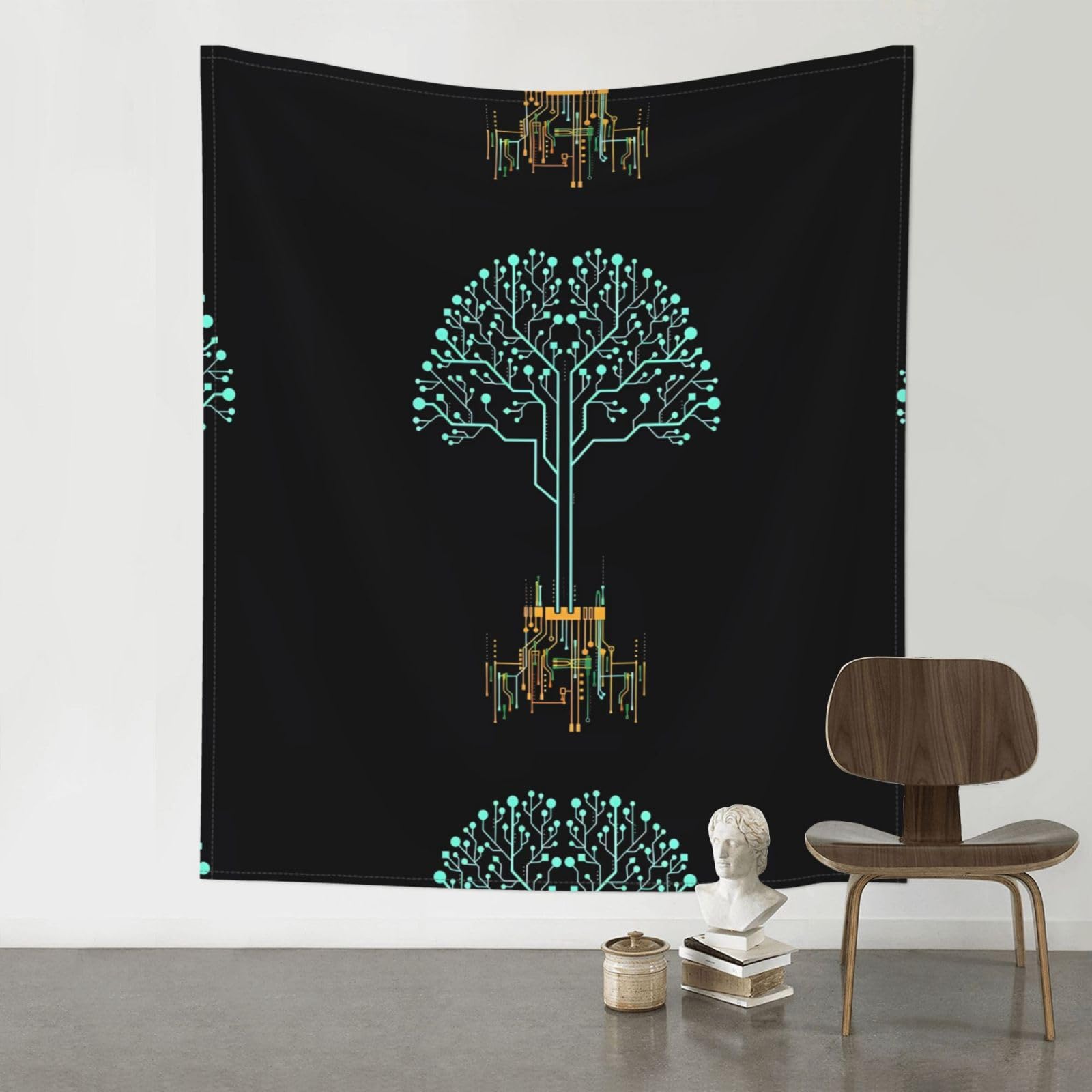 YYHWHJDE Tree Prints Wall Tapestry 60x51in - High-Grade Polyester Throw for Dorm Room Decor, Beach Blankets & Home Accent