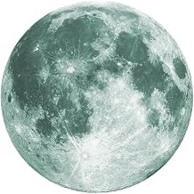 OUNONA PVC Wall Sticker, Luminous Moon Pattern, Decorative for Children's Room, Bedroom, Living Room, Removable Without Residue, Creative Background Film