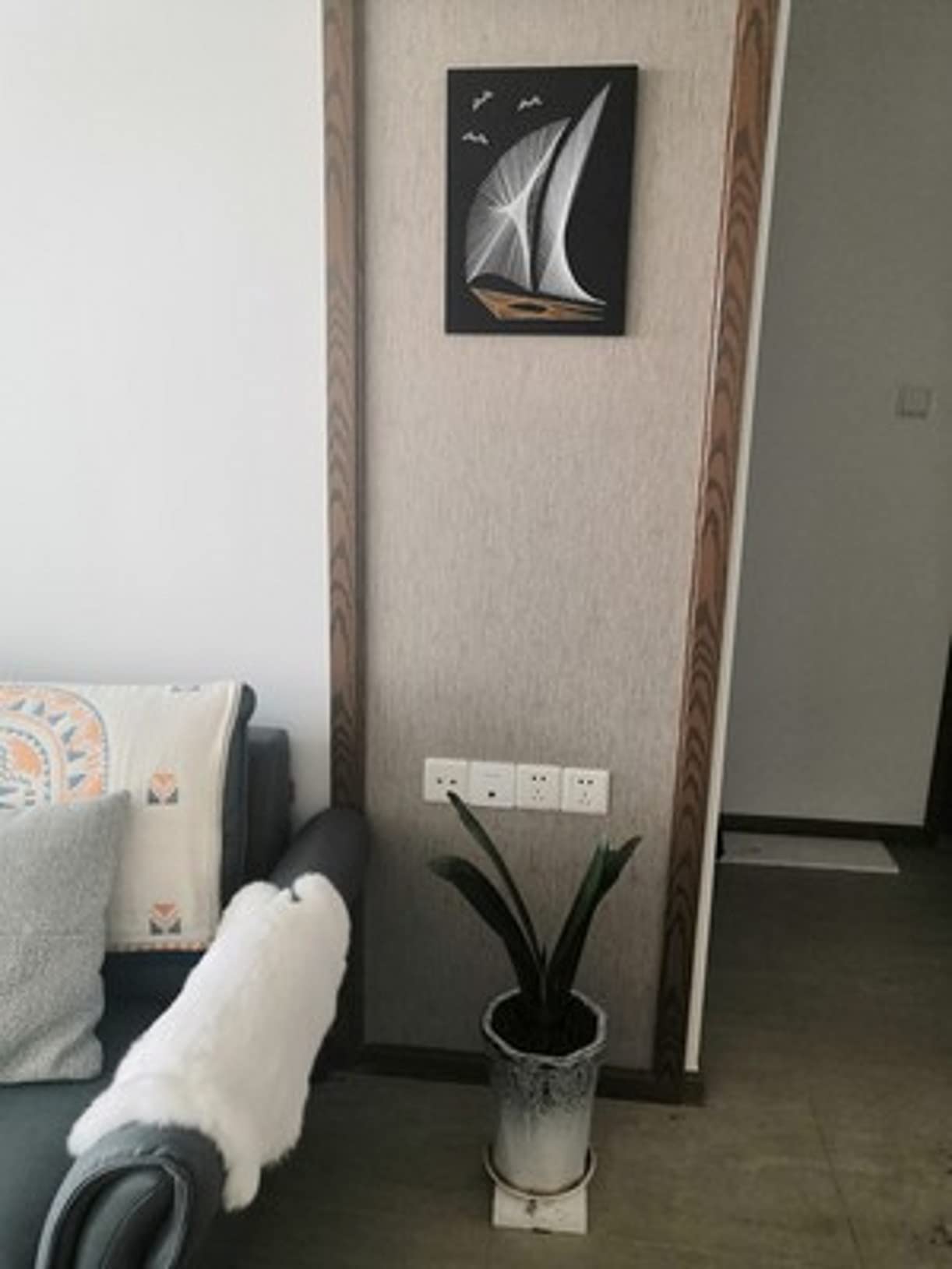 ZHONGJIUYUAN Zestaw do tworzenia strun, zestaw do majsterkowania dla dorosłych, dla początkujących i zaawansowanych, ręcznie wykonany prezent – projekt statku (21 x 30 cm)