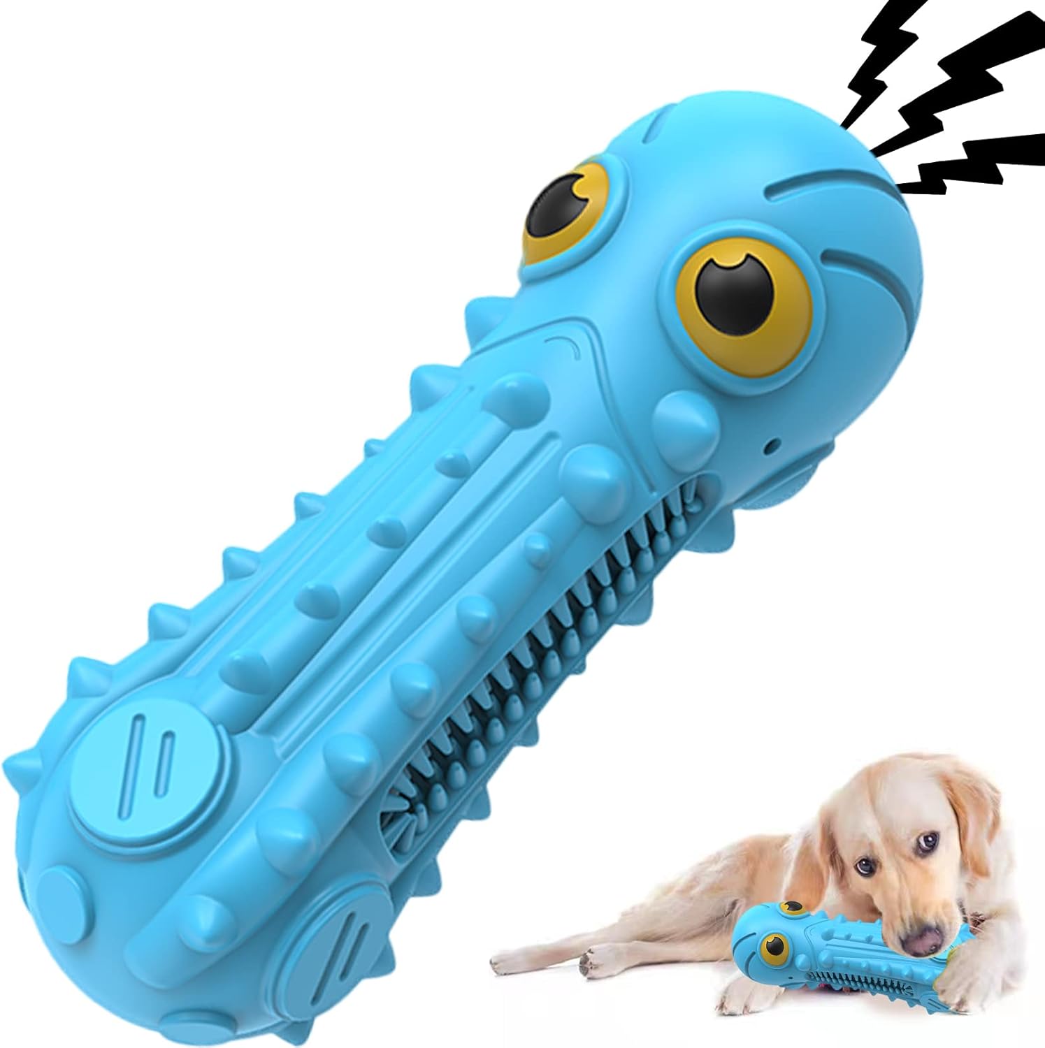 Pet Supplies ZIKATON Dog Squeaky Toys for Aggressive Chewers, Durable