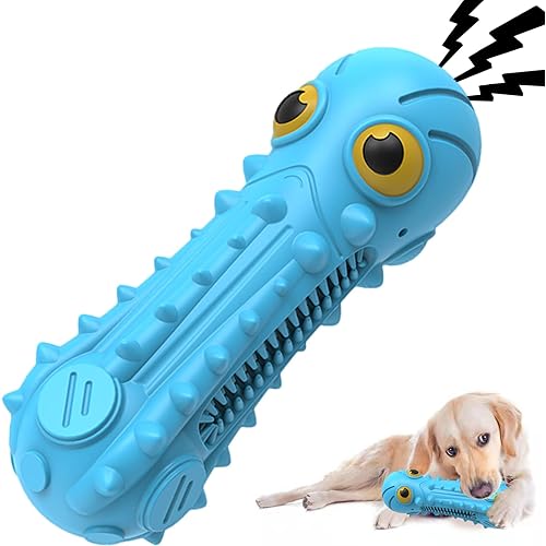 Dog Squeaky Toys for Aggressive Chewers, Durable Chew Toys for Large Medium Breed Dog, Dog Toys, Tough Durable Dogs Toys with Natural Rubber