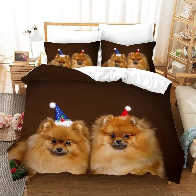 Housse de couette chien 220x240 cm pour sublimer une chambre d'adulte chaleureuse