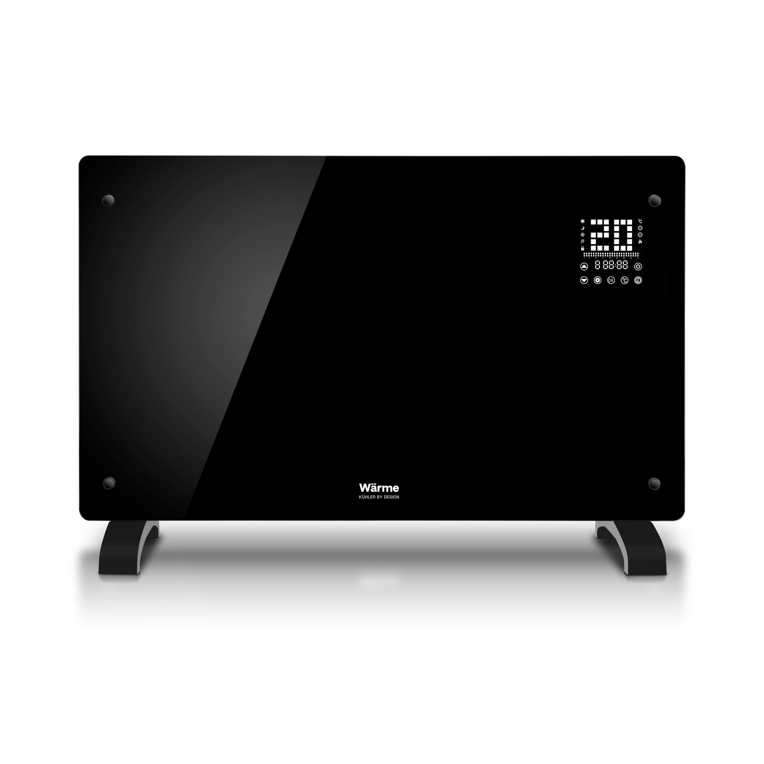 Warmewifi Enabled Smart Electric Glass Panel Heater 2kw Alexa