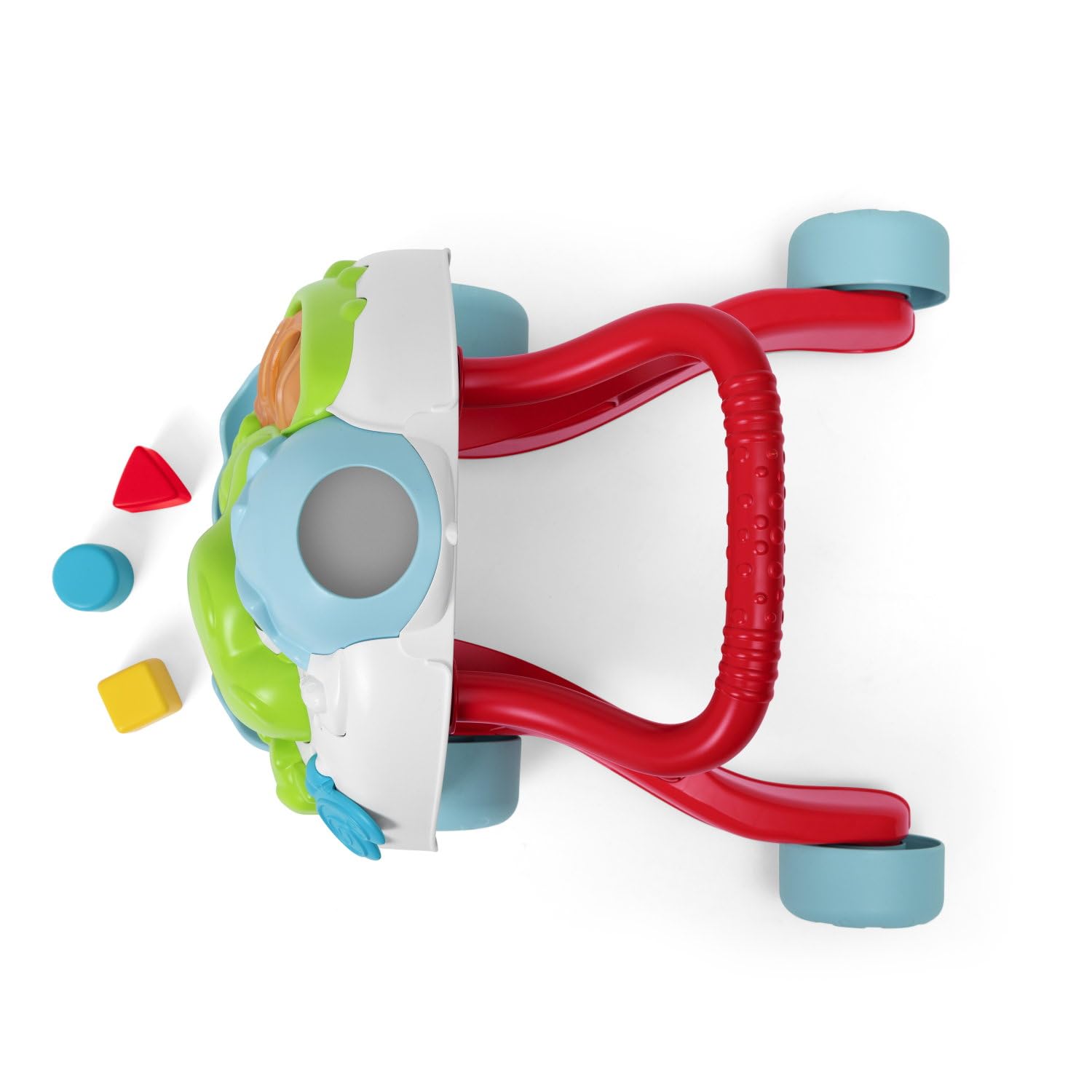 Chicco Gioco Primipassi Dinosauro, 2in1 Evolutivo, Girello e Centro attività Elettronico, 2 Palline, 3 Formine, Luci e Suoni, Parti in Plastica Riciclata 80%, Made in Italy, Giochi Bambini 9-24 Mesi