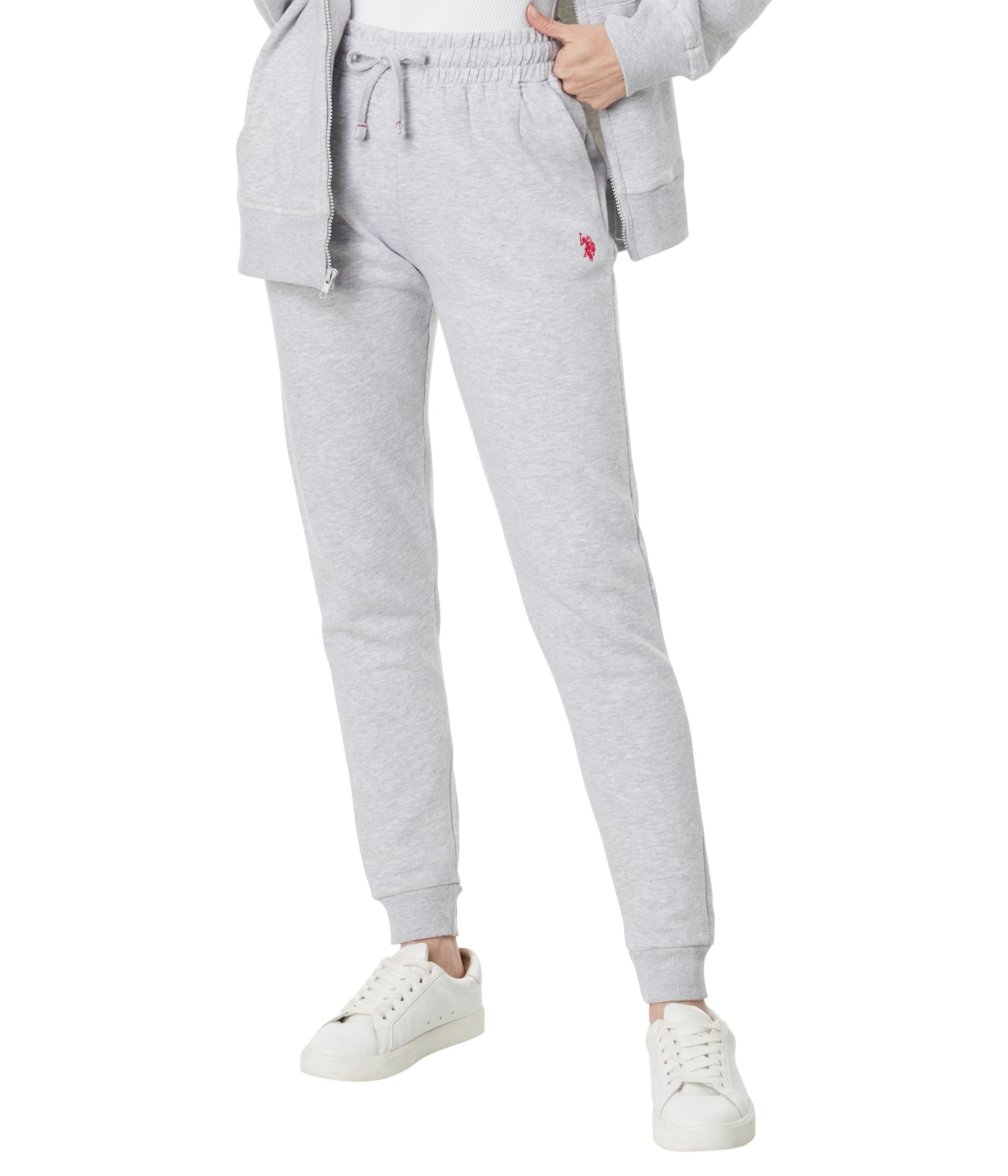 U.S. POLO ASSN. High-Waist Joggers w/Pony Sweatpants, Light Grey Heather,  Small : Amazon.ca: Clothing, Shoes \u0026 Accessories