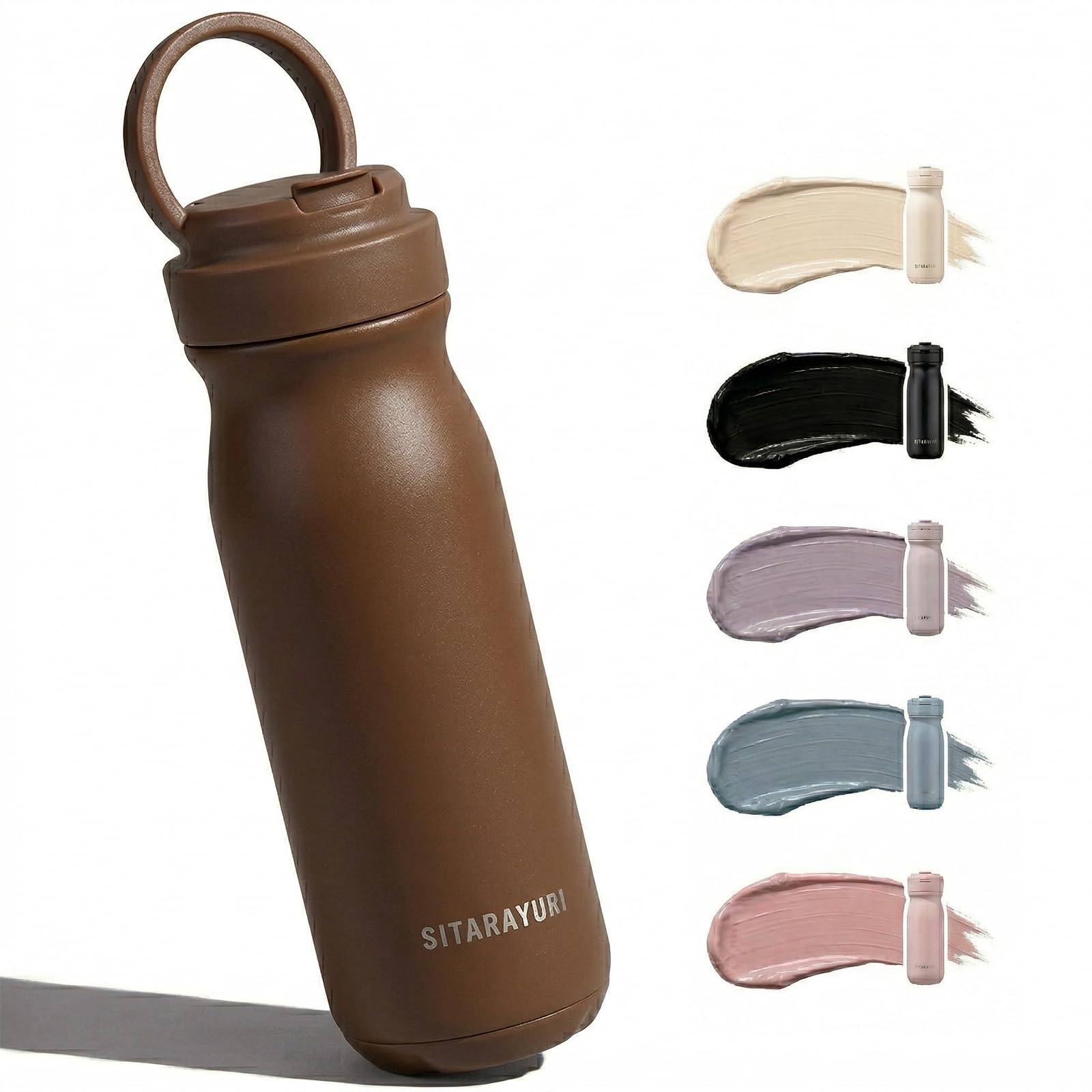 Amazon | 水筒 527ml スクリュー タンブラー ストロー付き 直飲み 真空