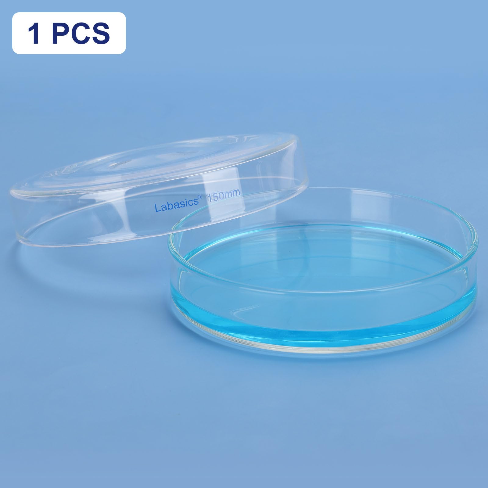 Labasics Placa de Petri Vidrio Borosilicato 150 mm 1 Paquete