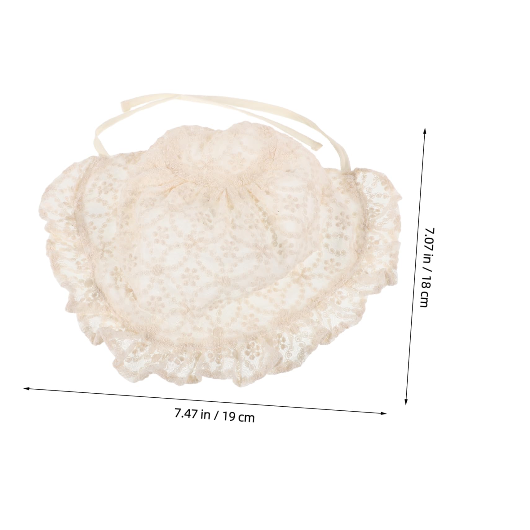 Beavorty Newborn Baby Hat Bonnet Straps Polyester Sun Visor for Events Boys and Girls Summer Hat Baby Girls