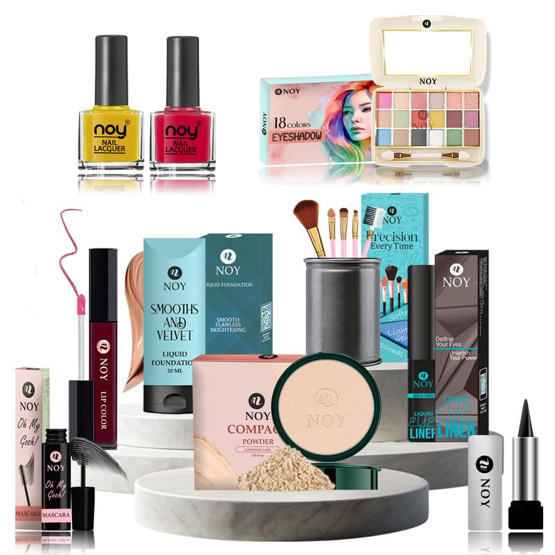 NOY Beauty Pro Makeup Kit Includes Essential Beauty Tools For Flawless Makeup Application Pack of 14 pcs #395