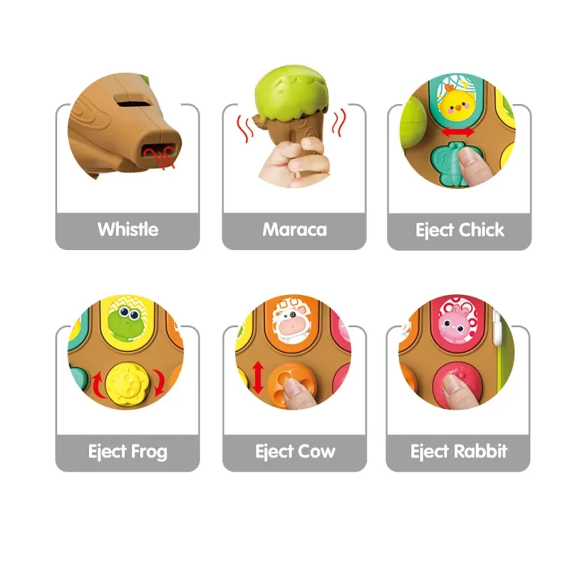 hide PLAY BOX 【01・02・03 & hide Figure 】 Buy ZUBKAS TOYS Farm Hide and Seek Game -Animal Hide and Seek