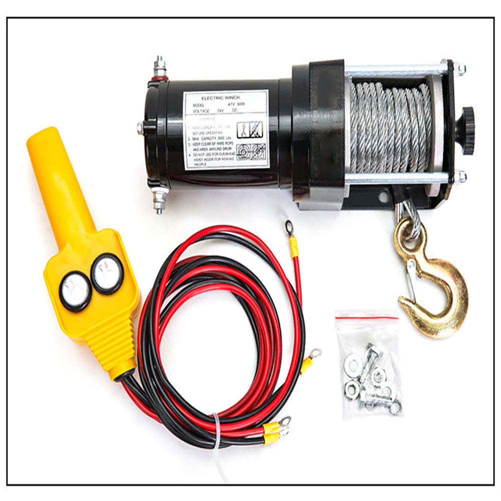 Buy 3000lb DIY DC12V Electric Vehicle Winch Load Capacity Load Capacity
