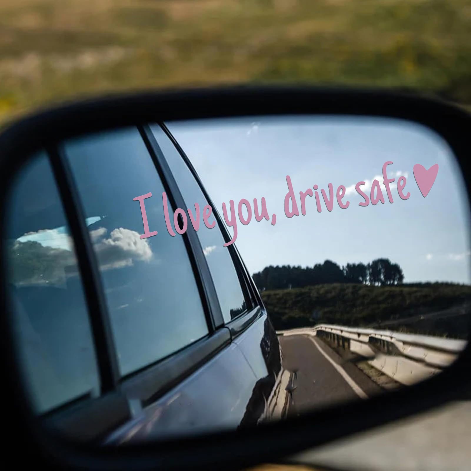 "I Love You Drive Safe" Aufkleber Auto – 2-teilig Für Rückspiegel, Lustige Auto-Deko