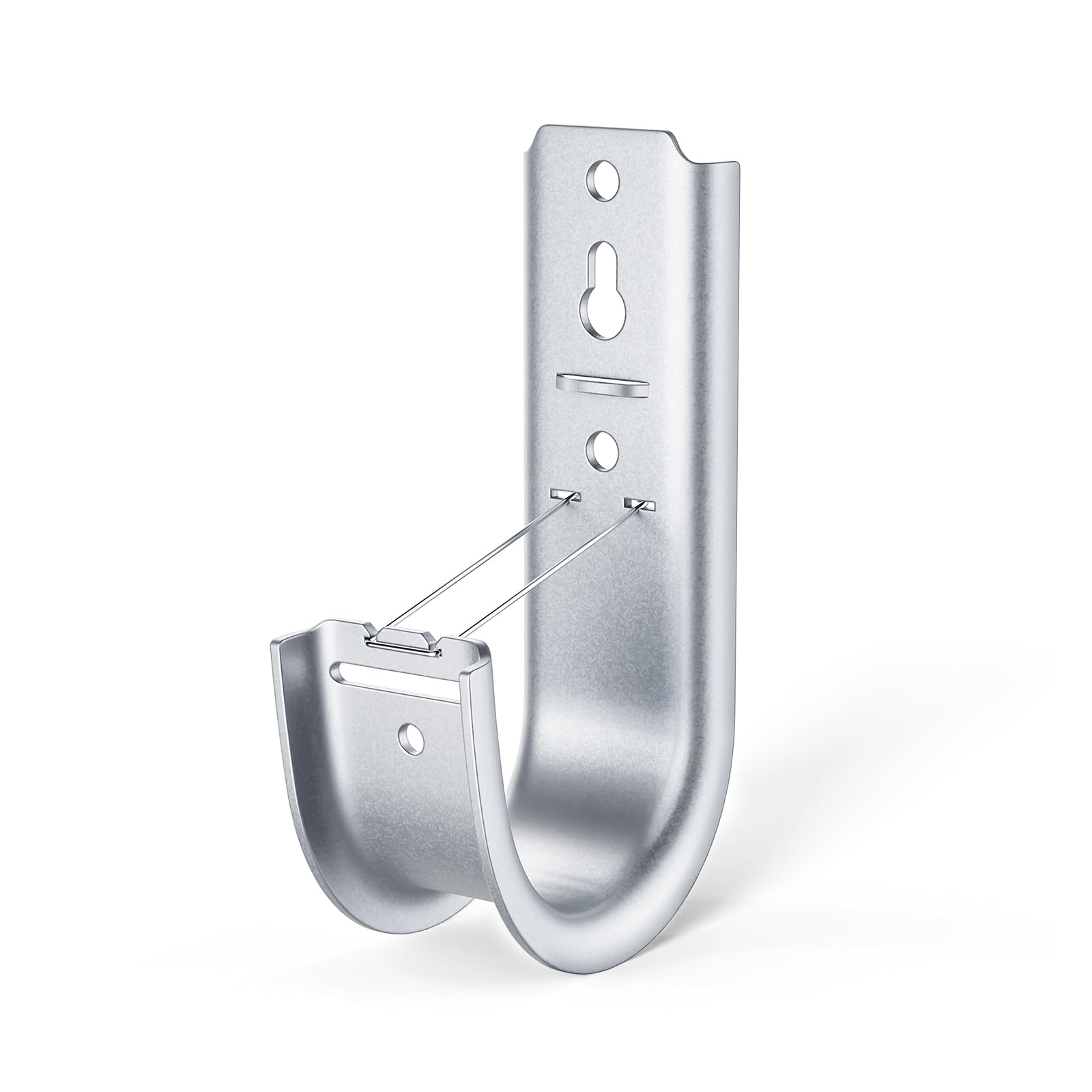 48 Pack 2-Inch Galvanized Steel Cable Support J-Hook with Retainer Clips - 48 Pack - Efficient Cable Management & Organization Solution