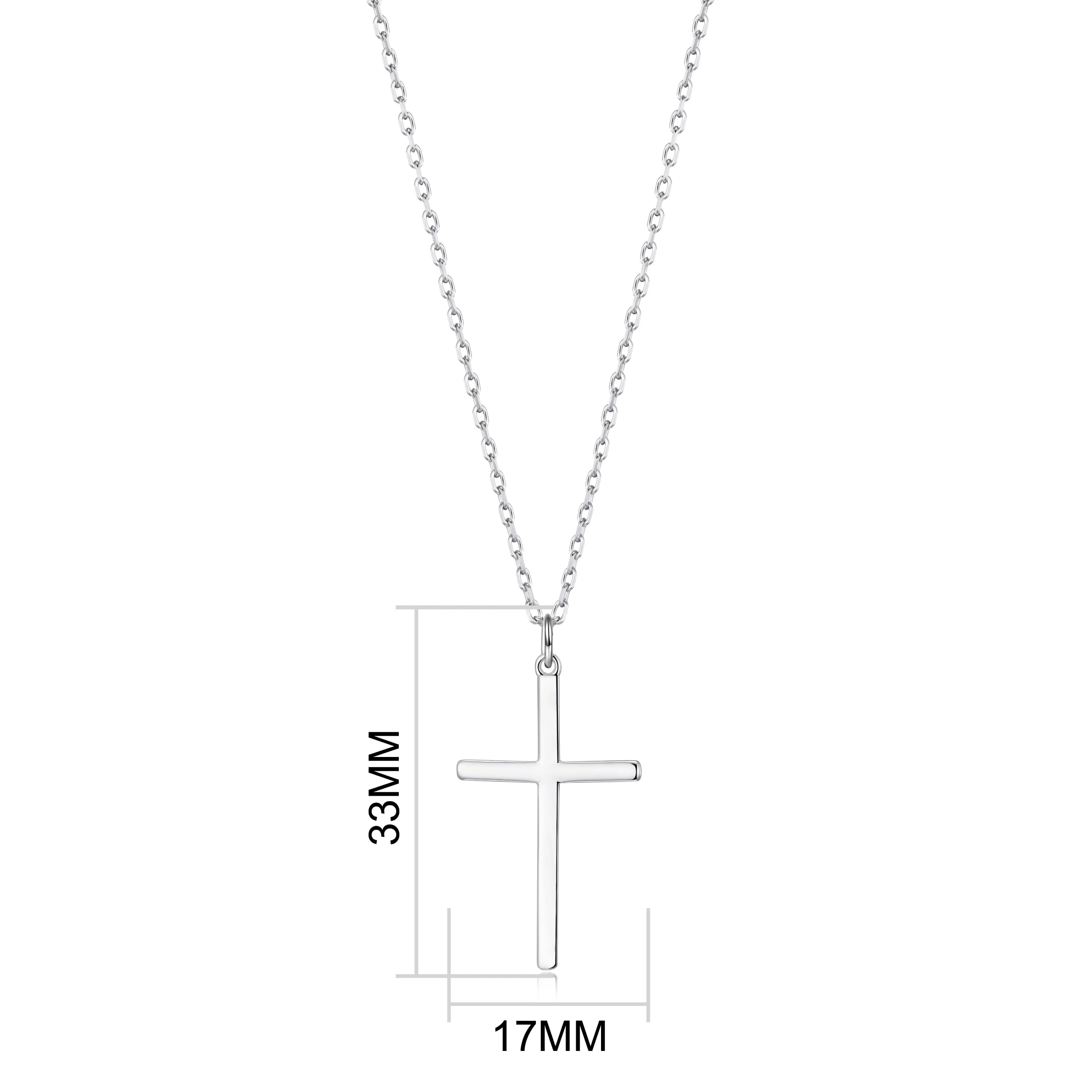 Kreuz Halskette,Kreuz Anhänger,Sterling Silber Kreuz Anhänger Halskette