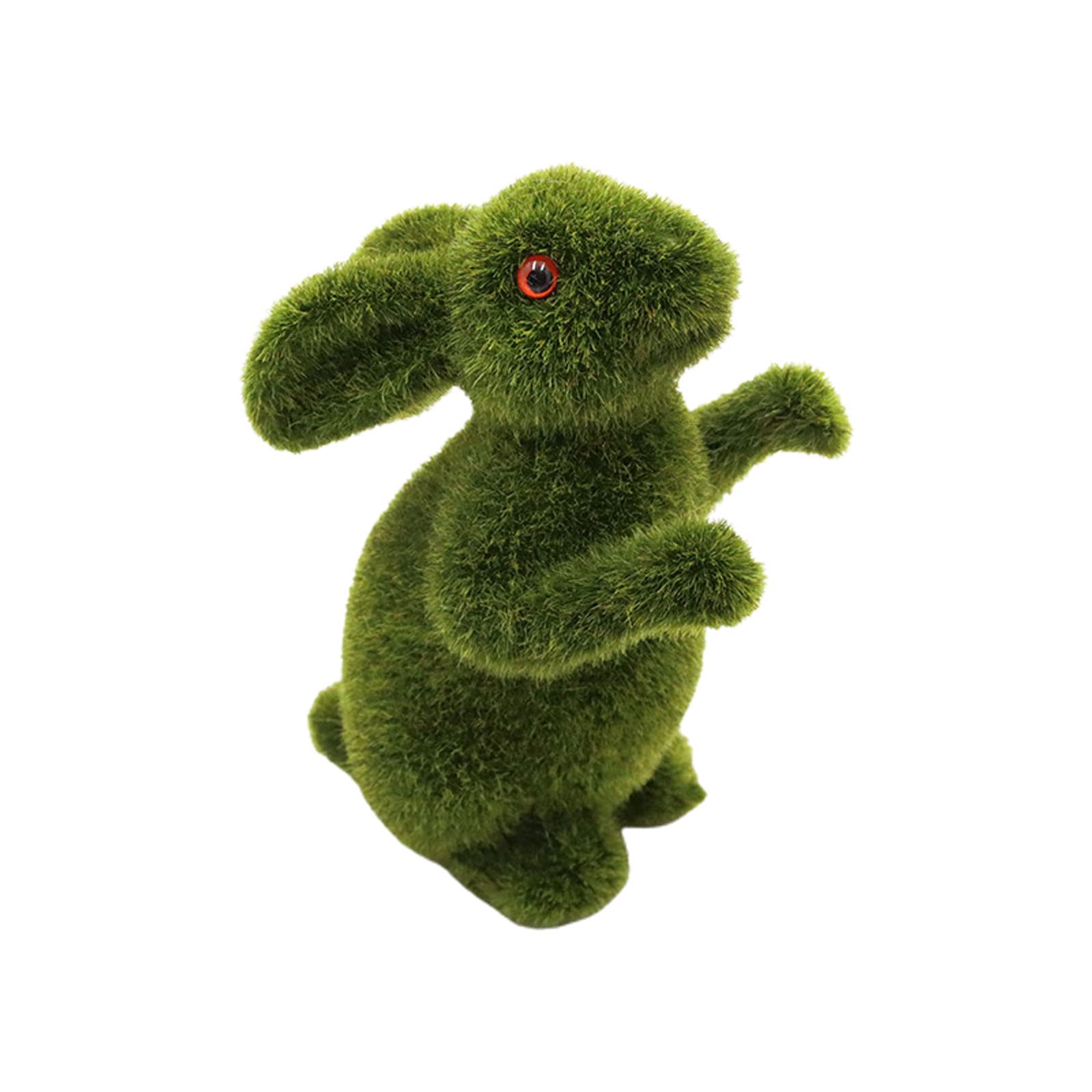 Hsioluted Moss Spring Flocking Tabletop Ornaments Easter Figurine Decoration for Home Party Decors Ornaments