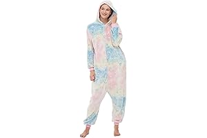 Christmas One-Piece Pajamas for Women: Zip-Up Hooded Onesie