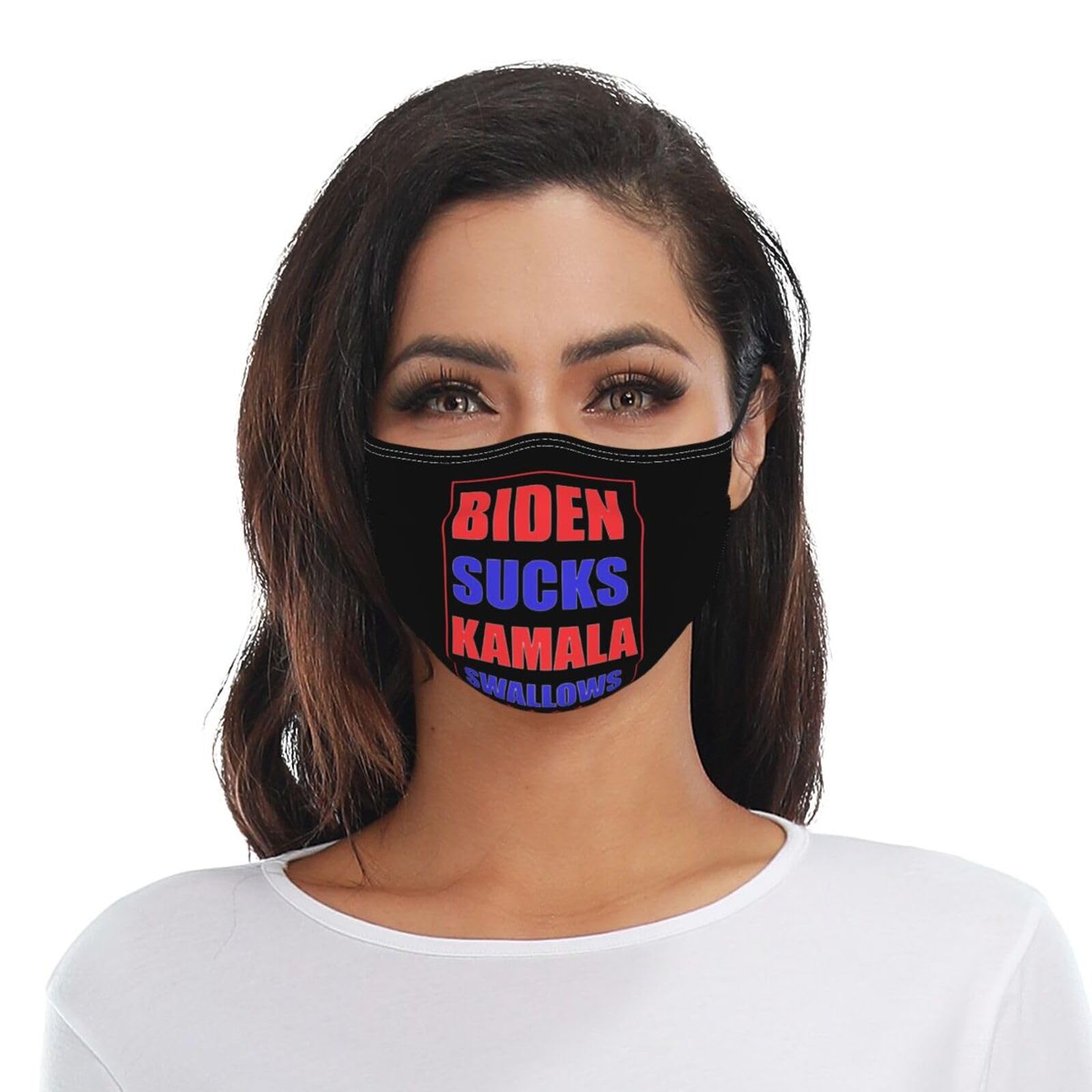 Biden Sucks Kamala Swallows Funny Joe Biden Kamala Harris Adult Dust Mask Adjustable Dust Face with 2 Filter114