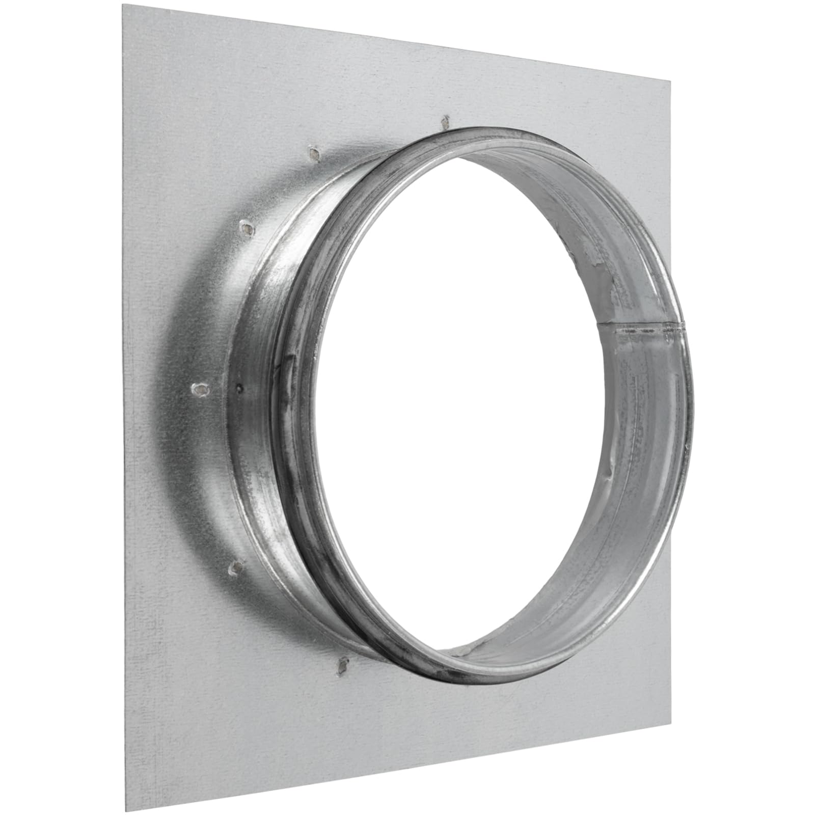 Vent Systems Kołnierz złącza kanałowego 15 cm z gumową uszczelką EDPM - adapter odpowietrzający suszarki i płyta montażowa - idealny do bezszwowych połączeń kanałowych HVAC, wentylatorów wyciągowych i