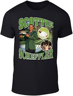 Black Scottie Scheffler Bootleg Style T-Shirt
