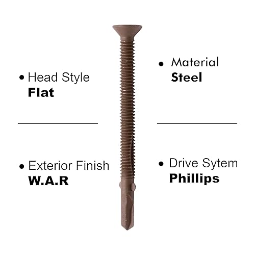 Miniatura 5 de Tornillos escariadores Tek para madera y metal revestidos en cerámica