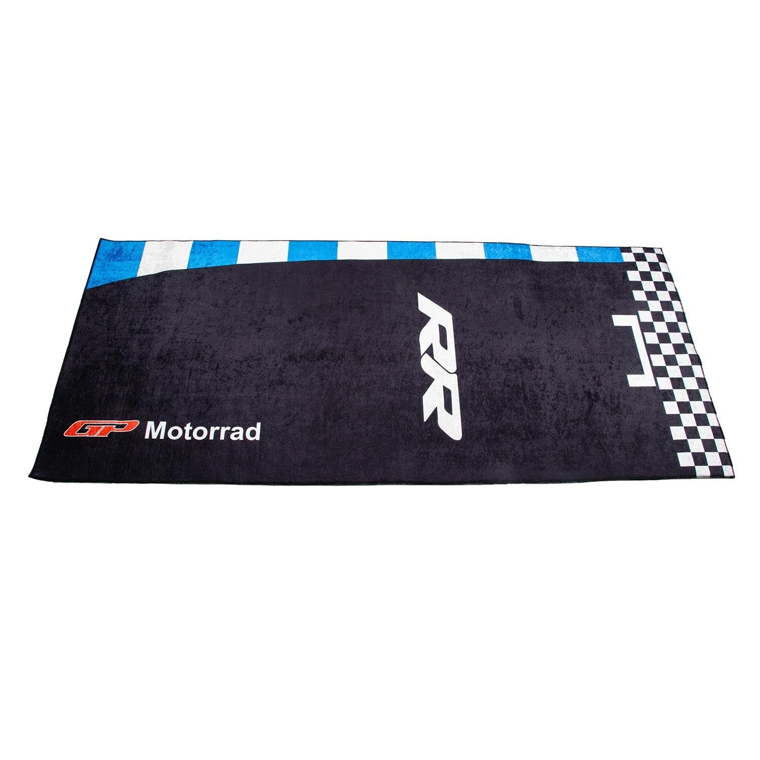 GP Kompozit Tapis de moto universel noir et bleu pour RR