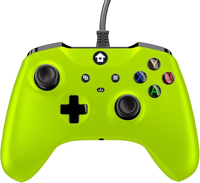 YUYIU Upgraded Wired Controller for Xbox Series X|S, Xbox One, Windows 10 and above, PC Controller with 3.5 mm Audio Jack, Green