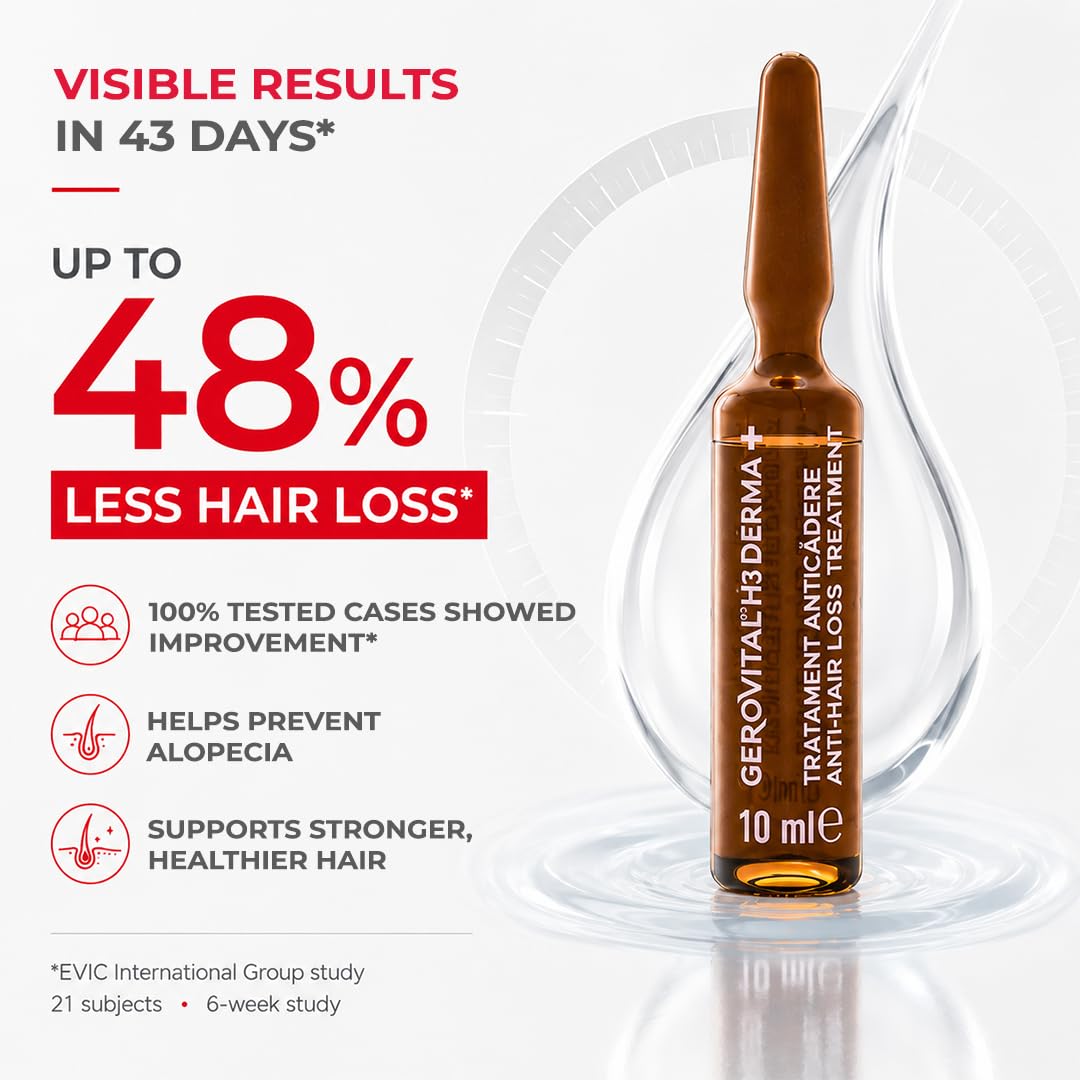 Gerovital H3 Derma+ Dermatokosmetische Haar-Ampullen, 12 x 10 ml