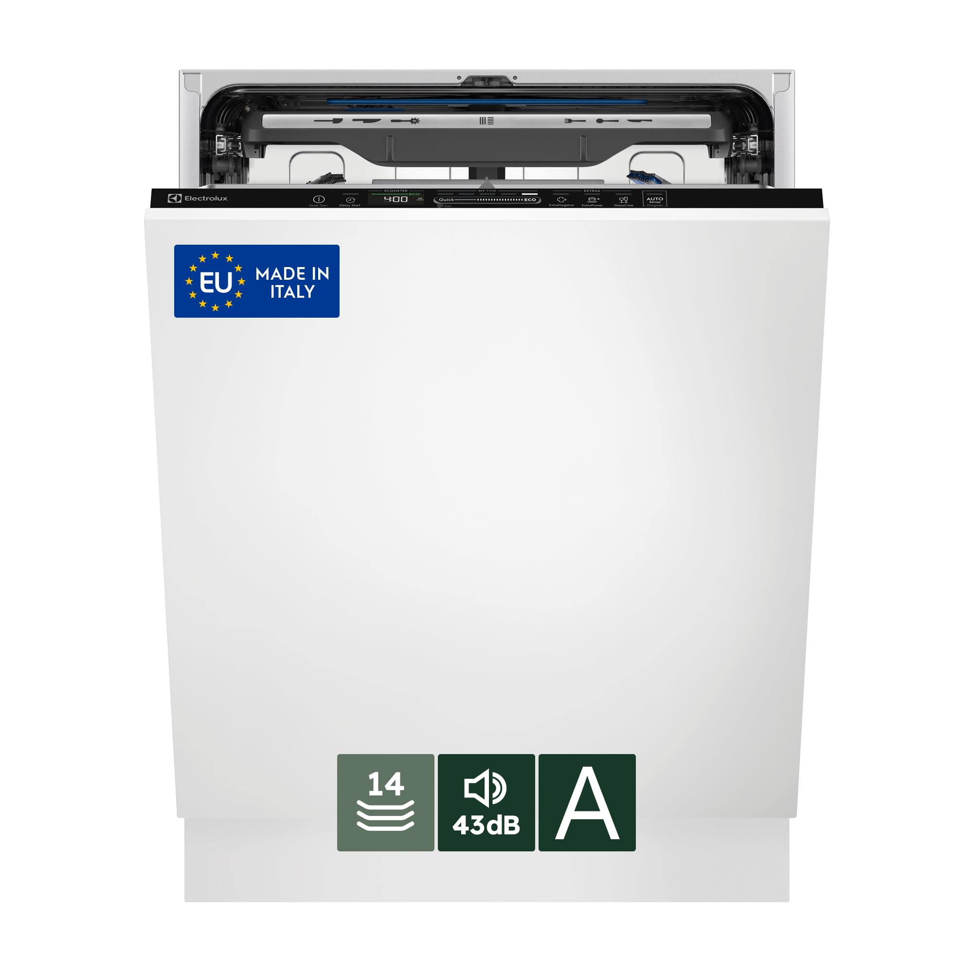 Electrolux Serie 600 Lavastoviglie Integrata Totale, 60 cm, EES68615L, Tecnologia SatelliteClean® 60 cm, Vassoio Portaposate MaxiFlex, 14 coperti, 560x596x818 mm