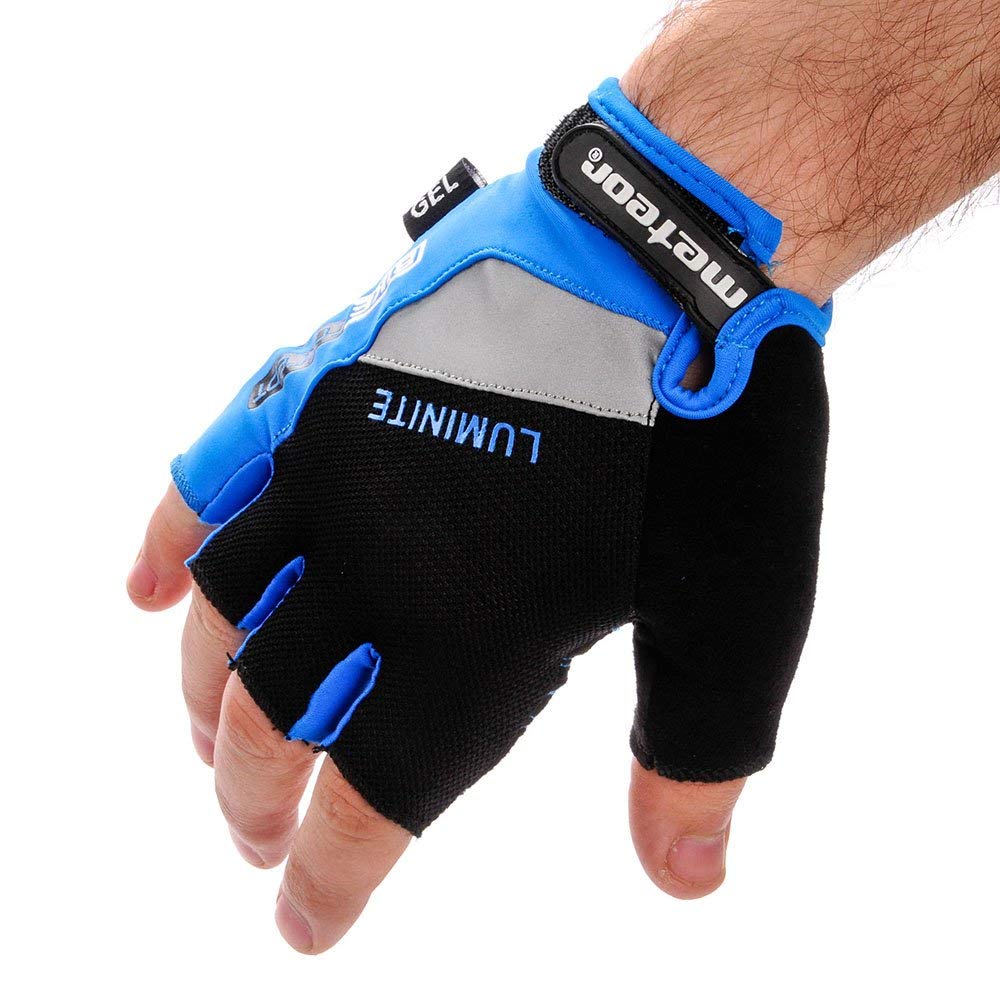 Meteor Guantes Bicicleta MTB BMX Sin Dedos para Niños Juventud Mujer Hombre GX