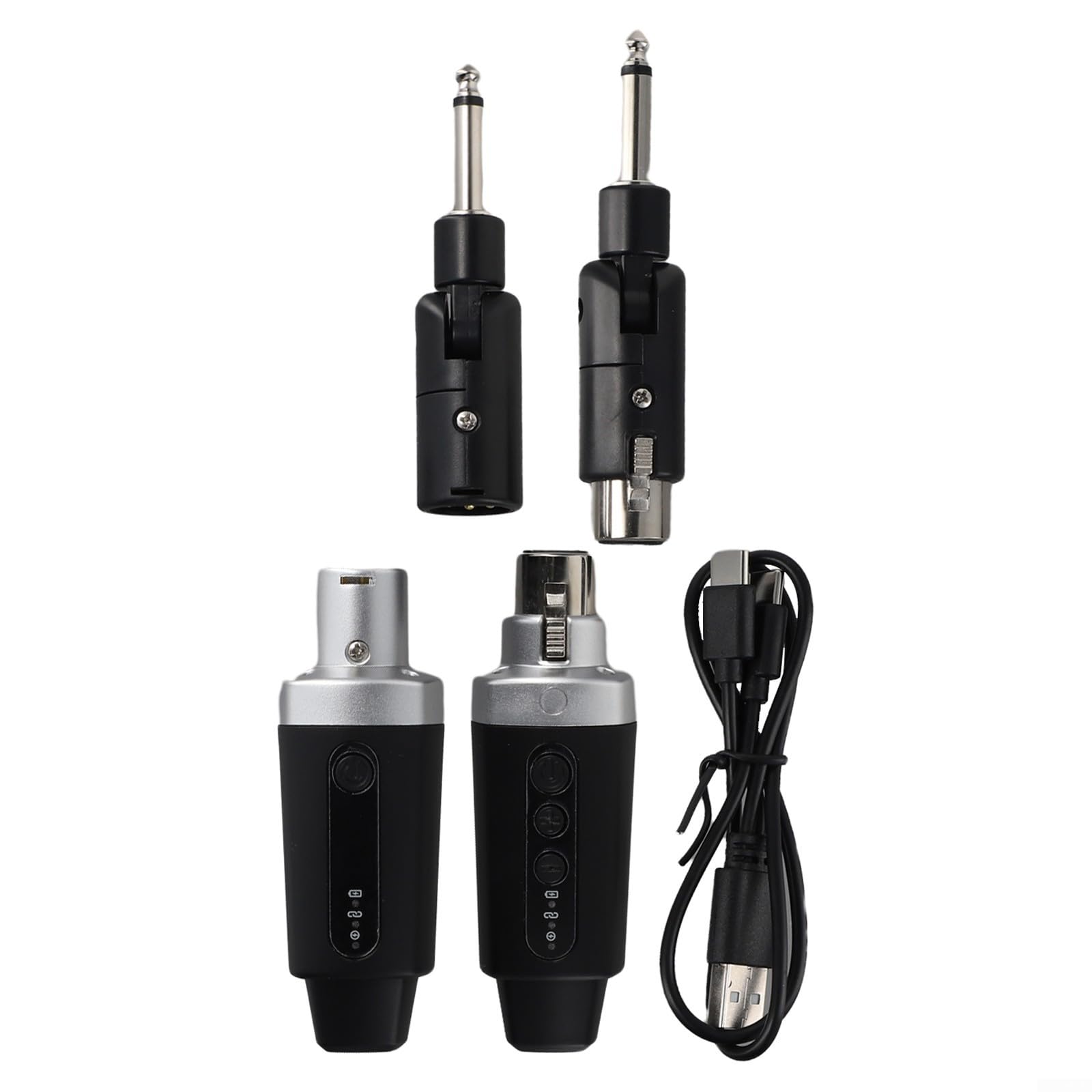 Drahtloses XLR Mikrofon Set 2.4G Sender Empfänger(1 in 1)