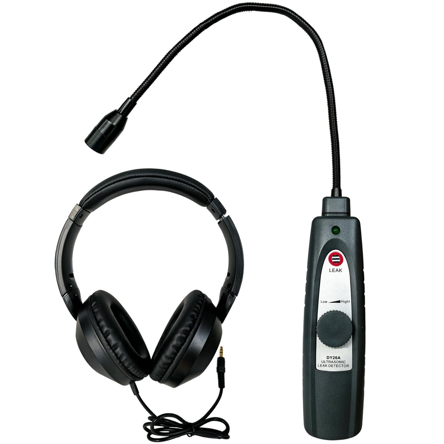 Ultrasonic Leak Detector for HVAC/Automotive/Industrial Use | 38-42kHz Frequency Range Detection with Sound & Light Alerts Portable Gas/Air/Water Leakage Finder Kit Adjustable Sensitivity-image-34