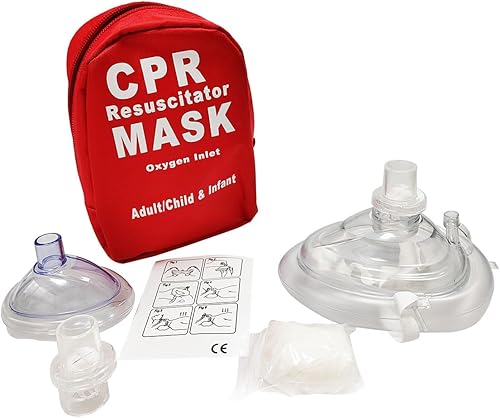 Kit de primeros auxilios para adultos y bebés con 2 válvulas con 1 par de guantes de PVC