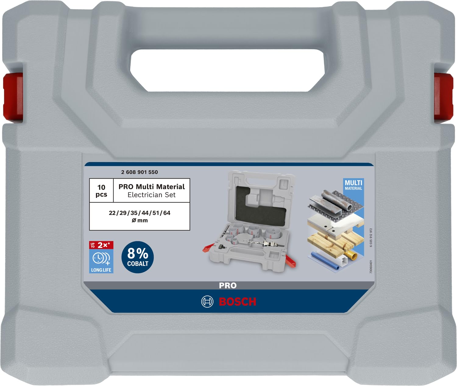 Bosch 10x Zestaw pił otwornic PRO Multi Material