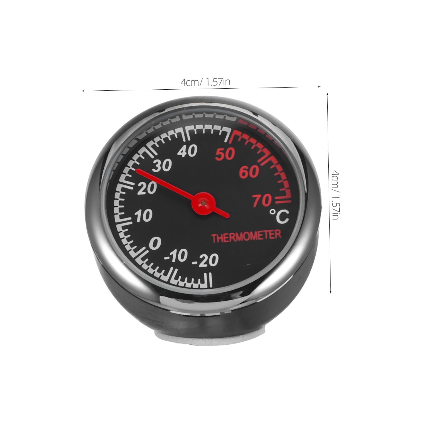 GLEAVI Termómetro Coche Interior para Salpicadero, Reloj Luminoso de Aleación y Vidrio, Fácil de Instalar, Adecuado para Ventilación del Coche de Noche