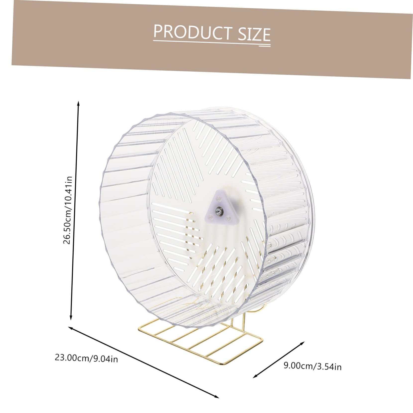 Rueda de Hámster Soporte, Juguete de Ejercicio para Jaula | Base Estable, Plástico y Aleación, Diseño Adorable, para Hámster y Pequeño Animal