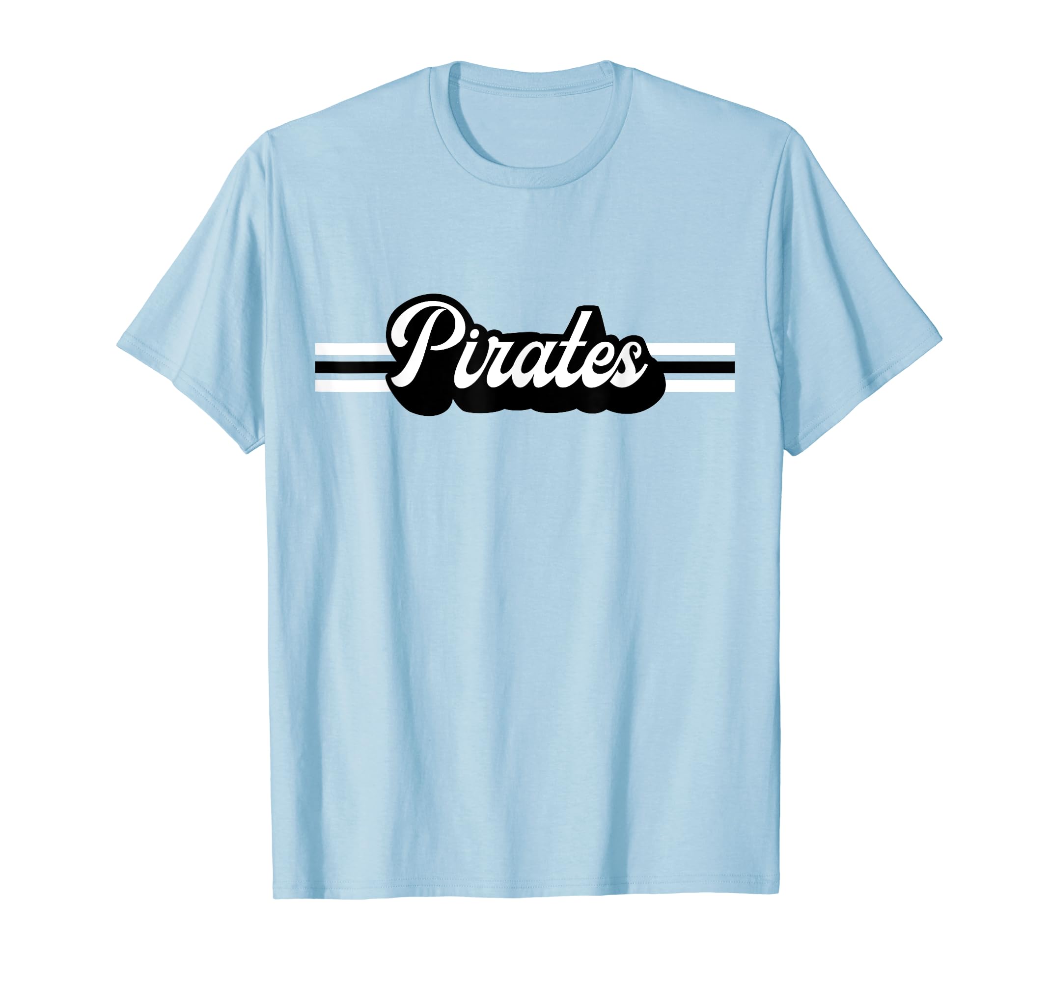 Retro Pirates Mascot, Unisex School Spirit, Pirate Sports T-Shirt