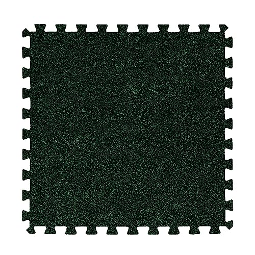 Alfombras, alfombras mullidas, Losetas de alfombra entrelazadas de 24 x 24 pulgadas, 0,23 pulgadas de grosor, alfombra de espuma, lavable, fácil instalación, 10/12/16 piezas(Dark Green,16 pcs)