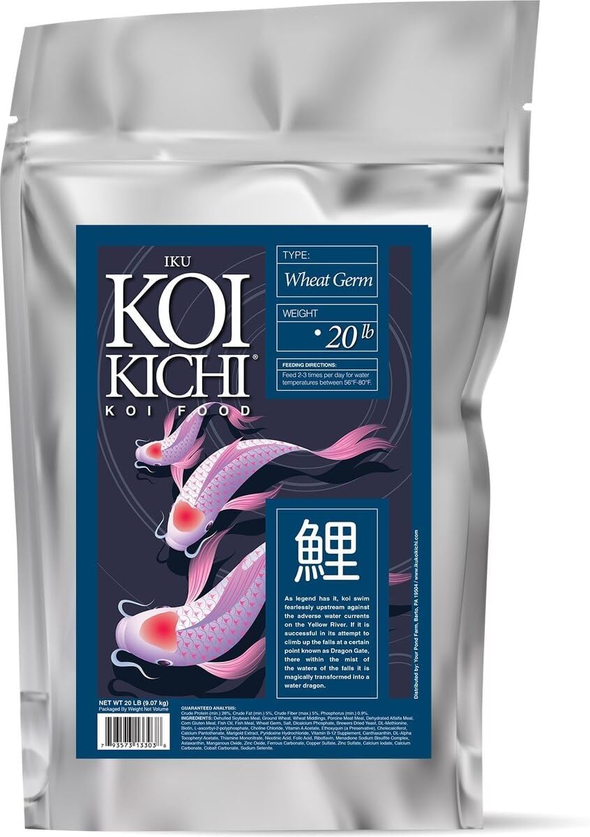 Iku Koi Kichi Wheat Germ Koi Fish Food, 20-Pound