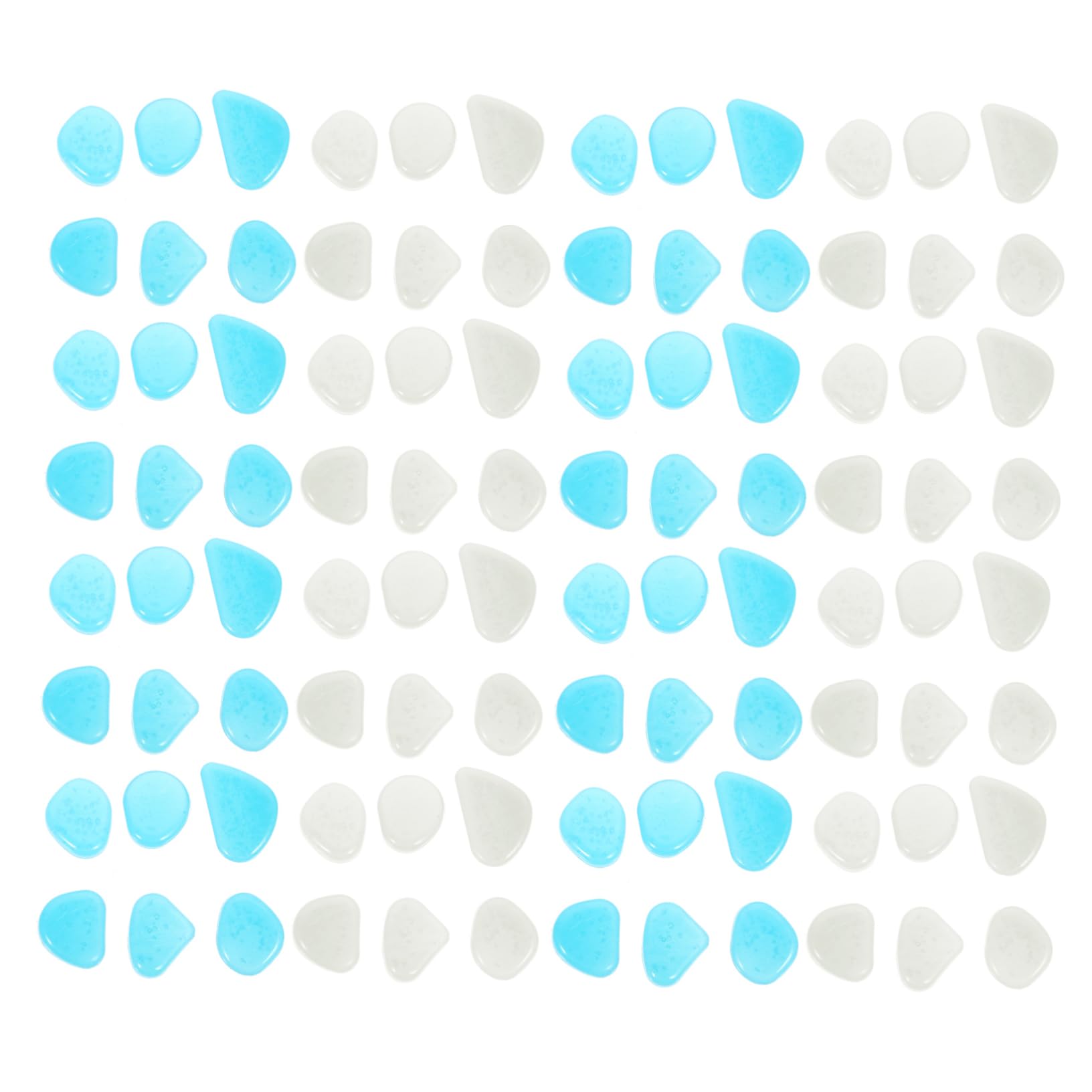 HOLIDYOYO 200Pcs Luminous Rocks for Fish Tank Decor Glow The Dark Aquarium Stones Healthy Material for Natural Aquarium Environment