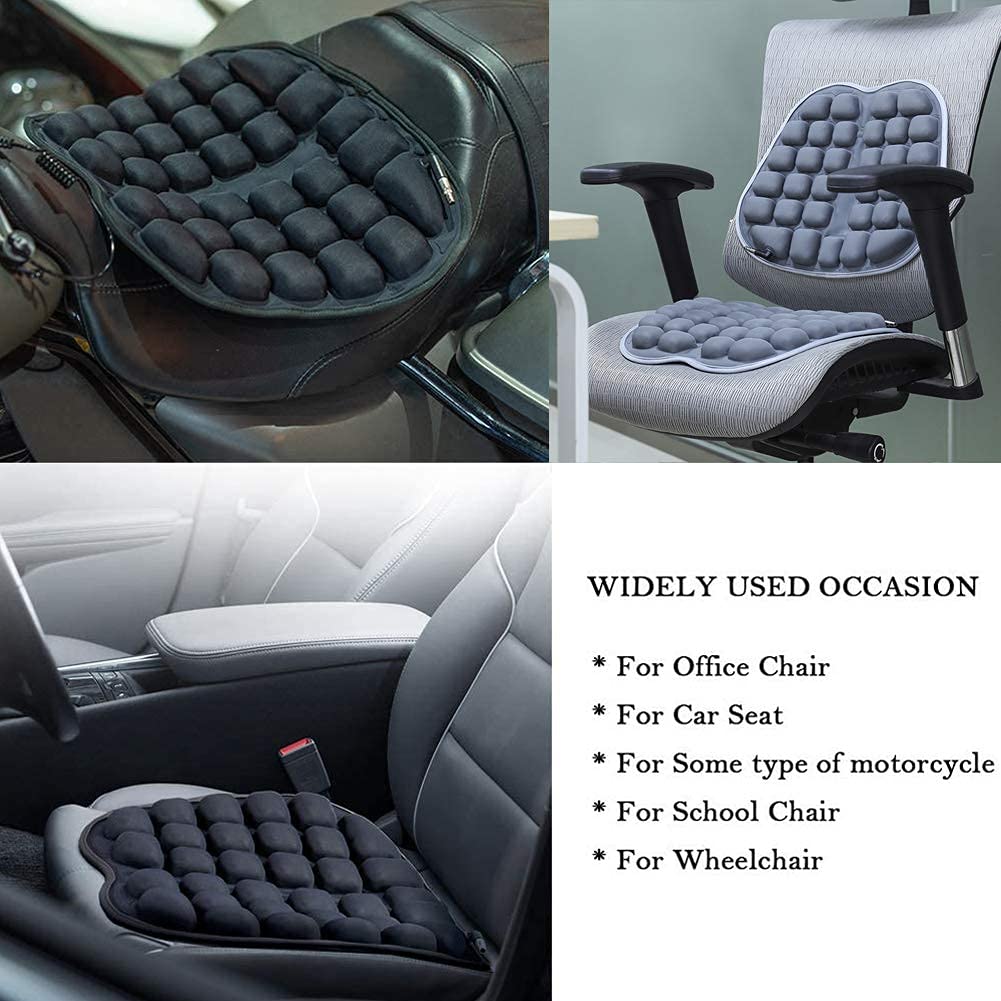 Cuscino lombare gonfiabile auto, cuscino lombare portatile, per viaggi in aereo e auto, cuscino lombare per auto, cuscino da viaggio gonfiabile, cuscino lombare