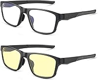 Vista 35 de ANYLUV Blue Light Blocking Glasses for Men Women Lightweight Computer Gaming Glasses Anti Eye Strain Rectangle Frame