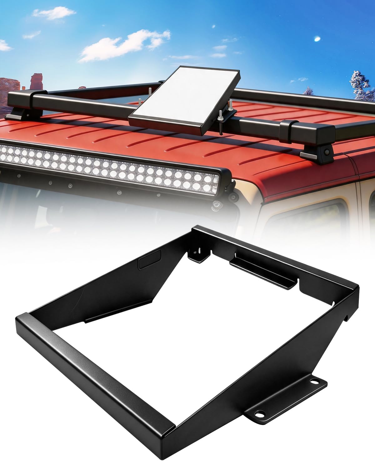 for Starlink Mini Roof Rack Mounting Kit,Car Roof Mount with U-Bolt Clamps