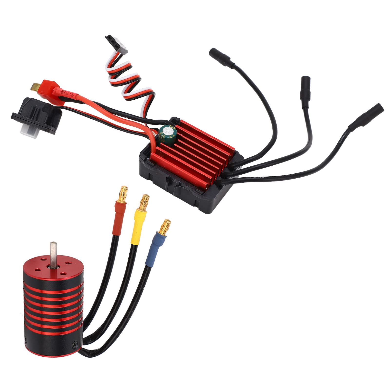 Dilwe RC Silnik, BezszotKowy Silnik Samochodowy RC ESC BEZSZCZOTKOWY ELEKTRONICZNY PRęDKOSCI ZESTAW DO 1/14 ZDALNEGO STEROWANIA SAMOMODU (5800KV (5800KV)