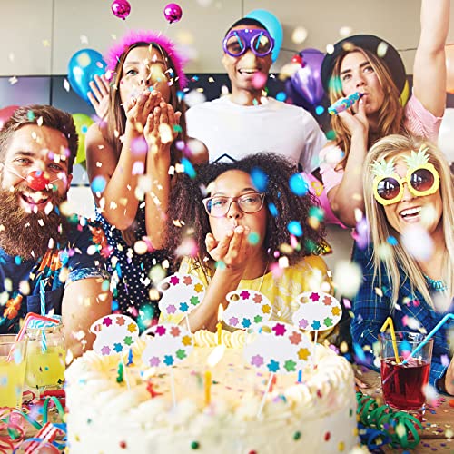 Whaline 48Pcs Artist Party Cupcake Toppers Glittery Painting Cupcake Picks Colorful Art Theme Party Table Centerpiece Cake Decor Appetizer Picks For Birthday Painting Party Favors Supplies #TOP6