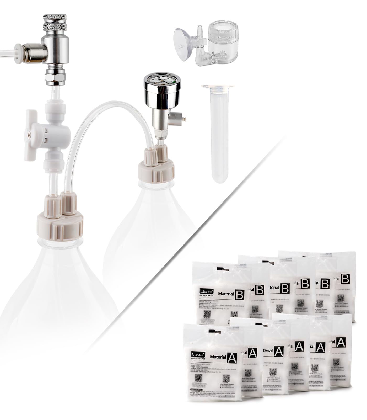 ClsceaG211 Aquarium DIY CO2 + Raw Materials Citric Acid and Baking Soda