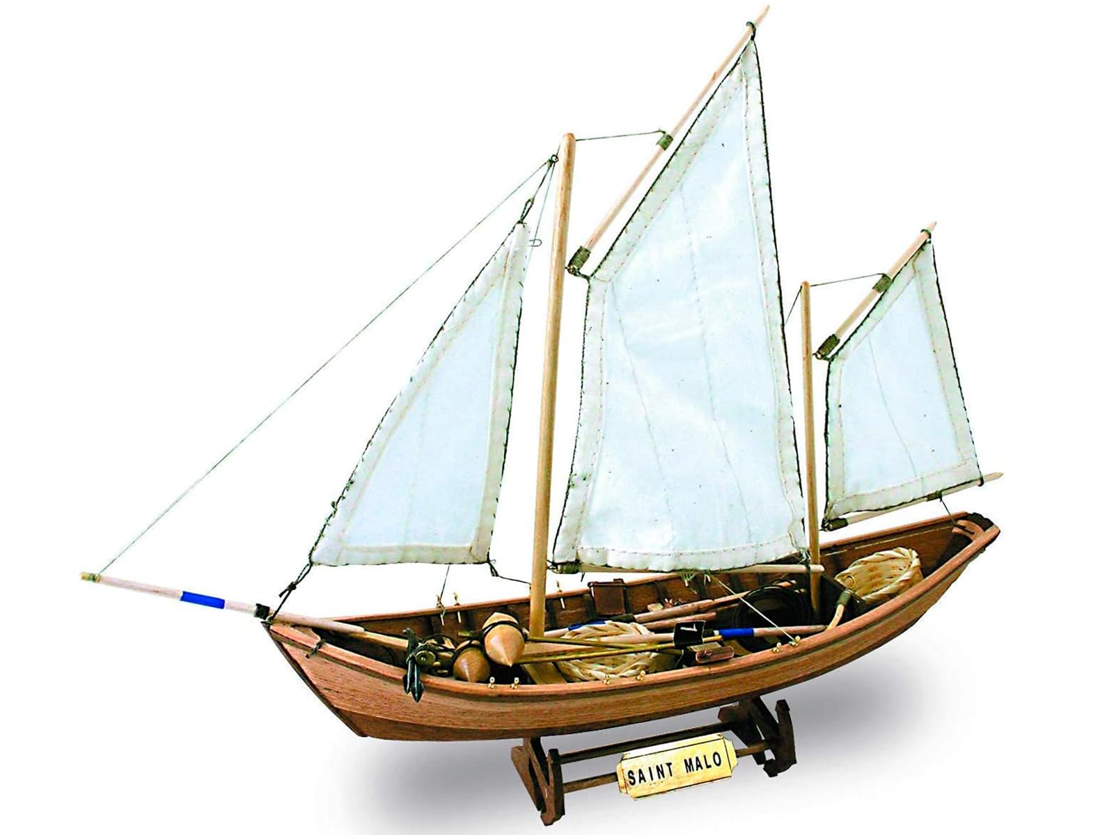 Artesanía Latina Maquette Bateau Bois Pêche Doris Français Saint Malo Modèle 19010 Échelle 1:20 Niveau Débutant