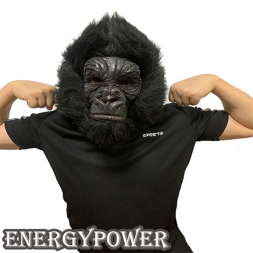 Amazon.co.jp: EnergyPower ゴリラマスク 業務用 ハロウィン