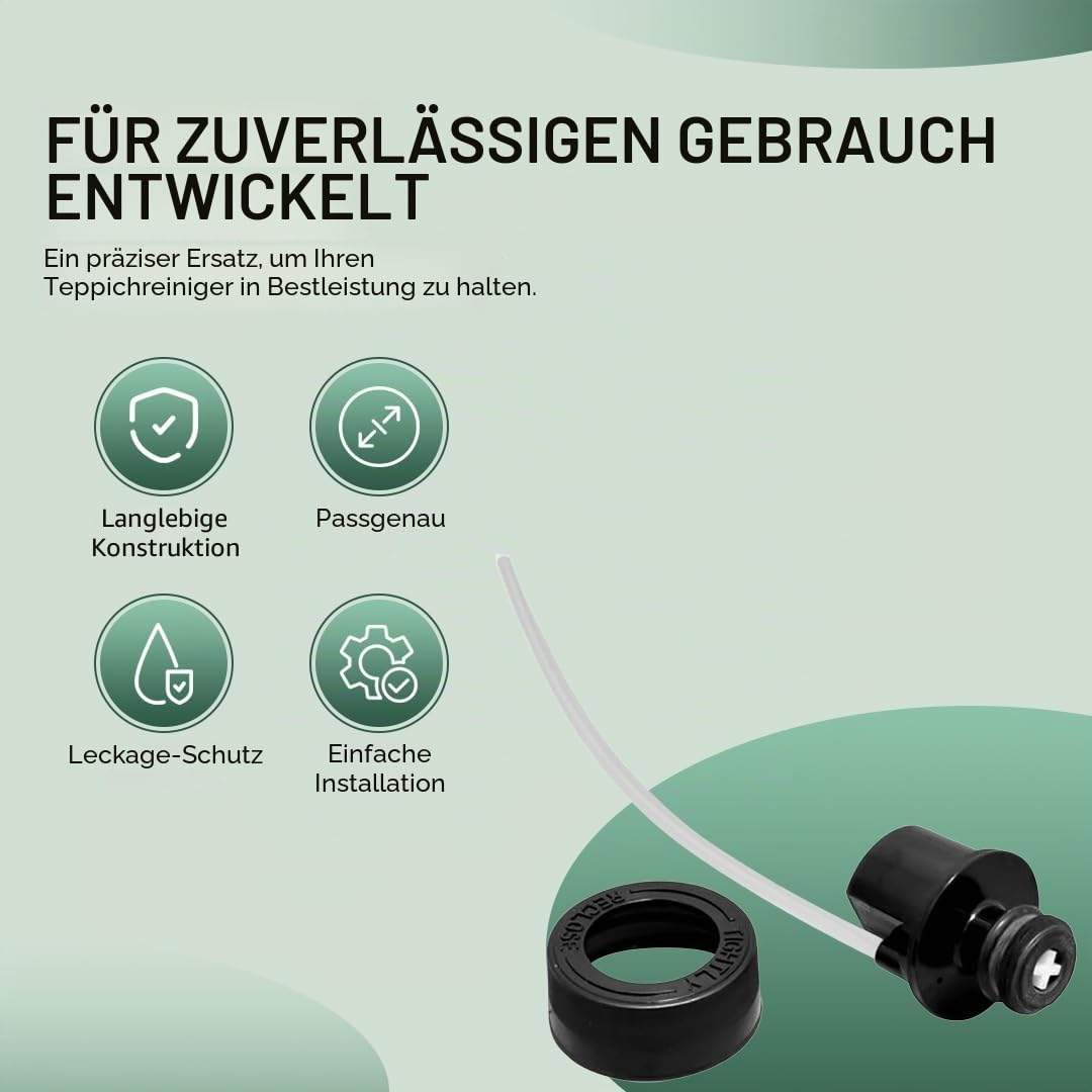 Selgo Ersatzkappe und Strohhalm für Bissell Little Green Teppichreiniger – Modelle 1400B, 1400W, 3369, 3353, 3519, nur für die aufgeführten Modelle